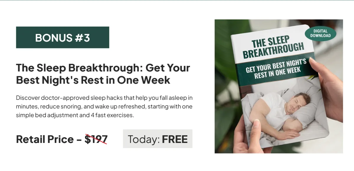 BONUS #3 The Sleep Breakthrough: Get Your Best Night's Rest in One Week