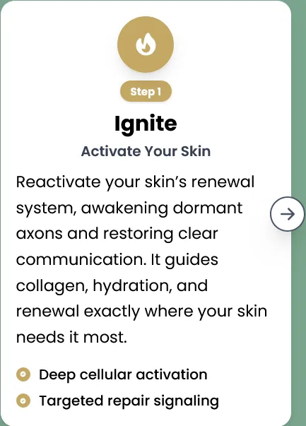 Step 1 Ignite  Activate Your Skin
