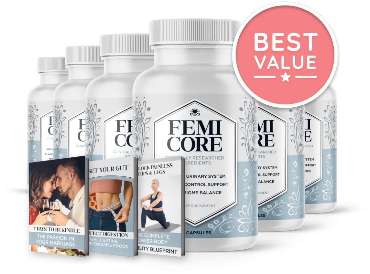 FEMICORE 6 bottles plus bonuses
