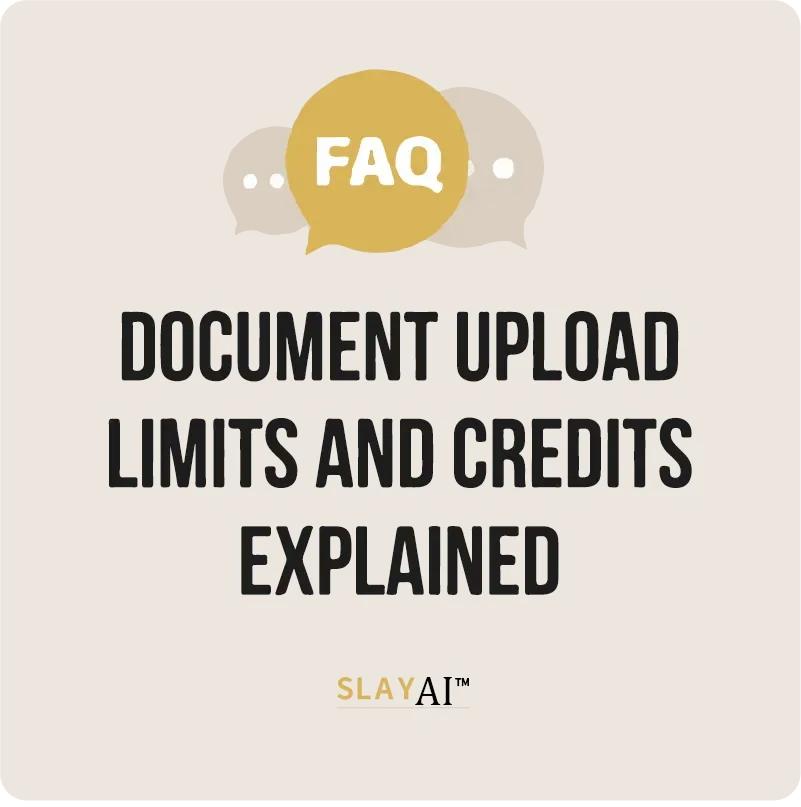 Document Upload Limits and Credits Explained