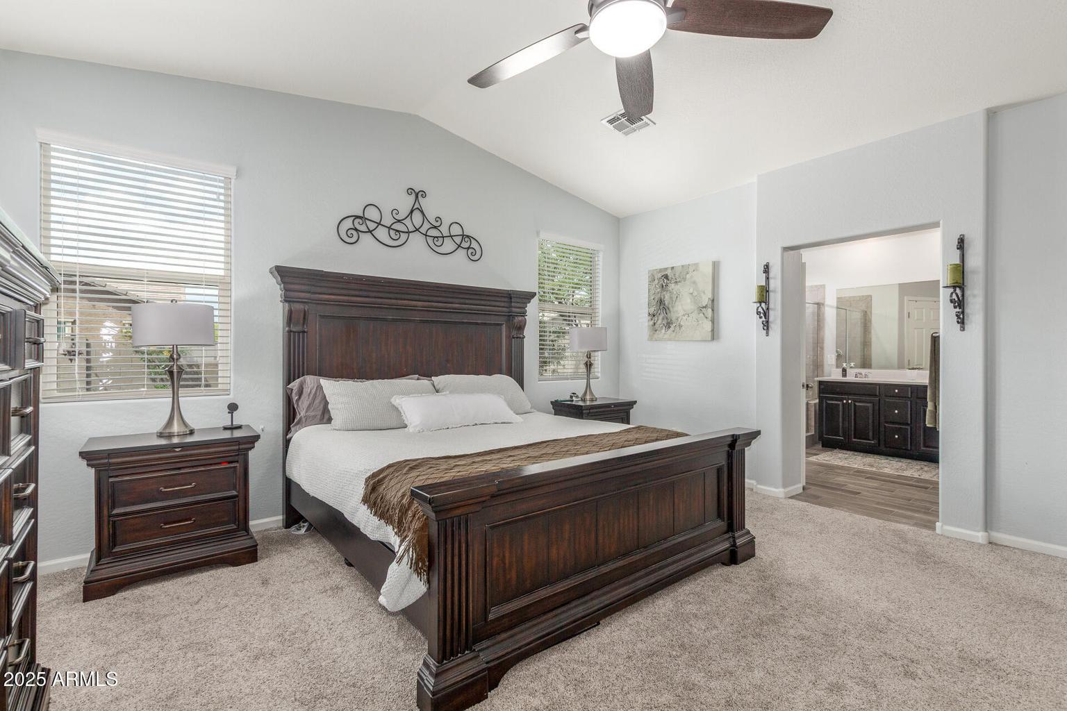 master bedroom with carpet