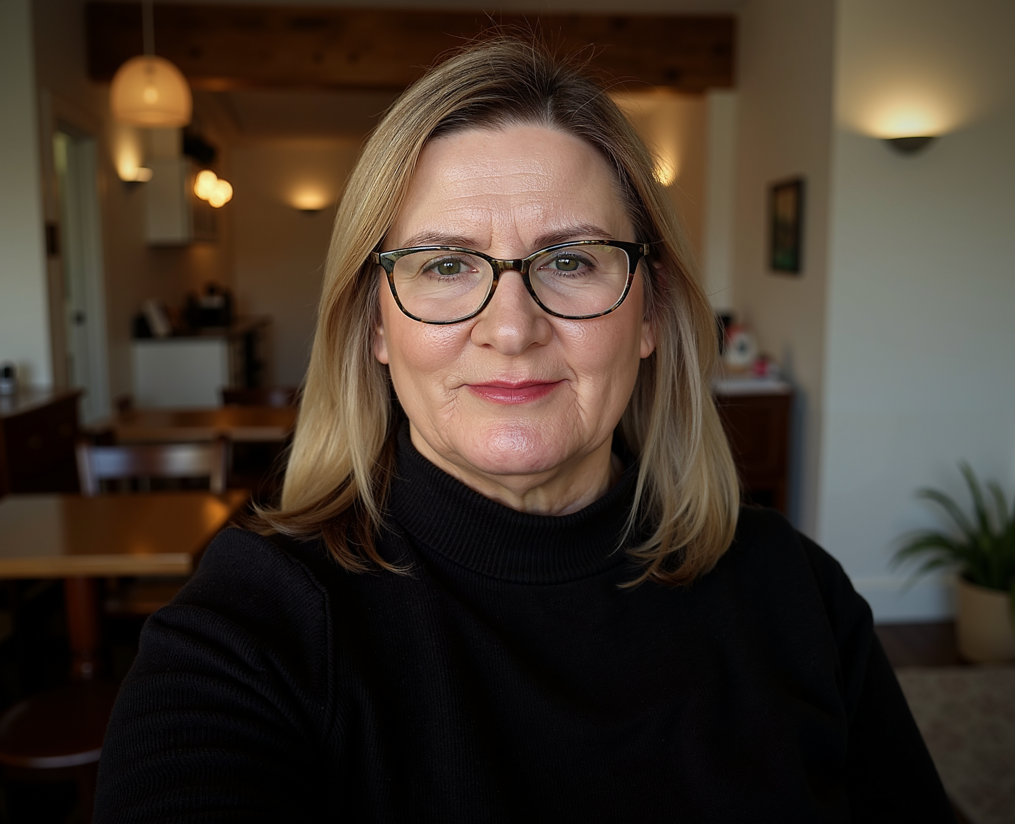 Laboratory setting with microscope