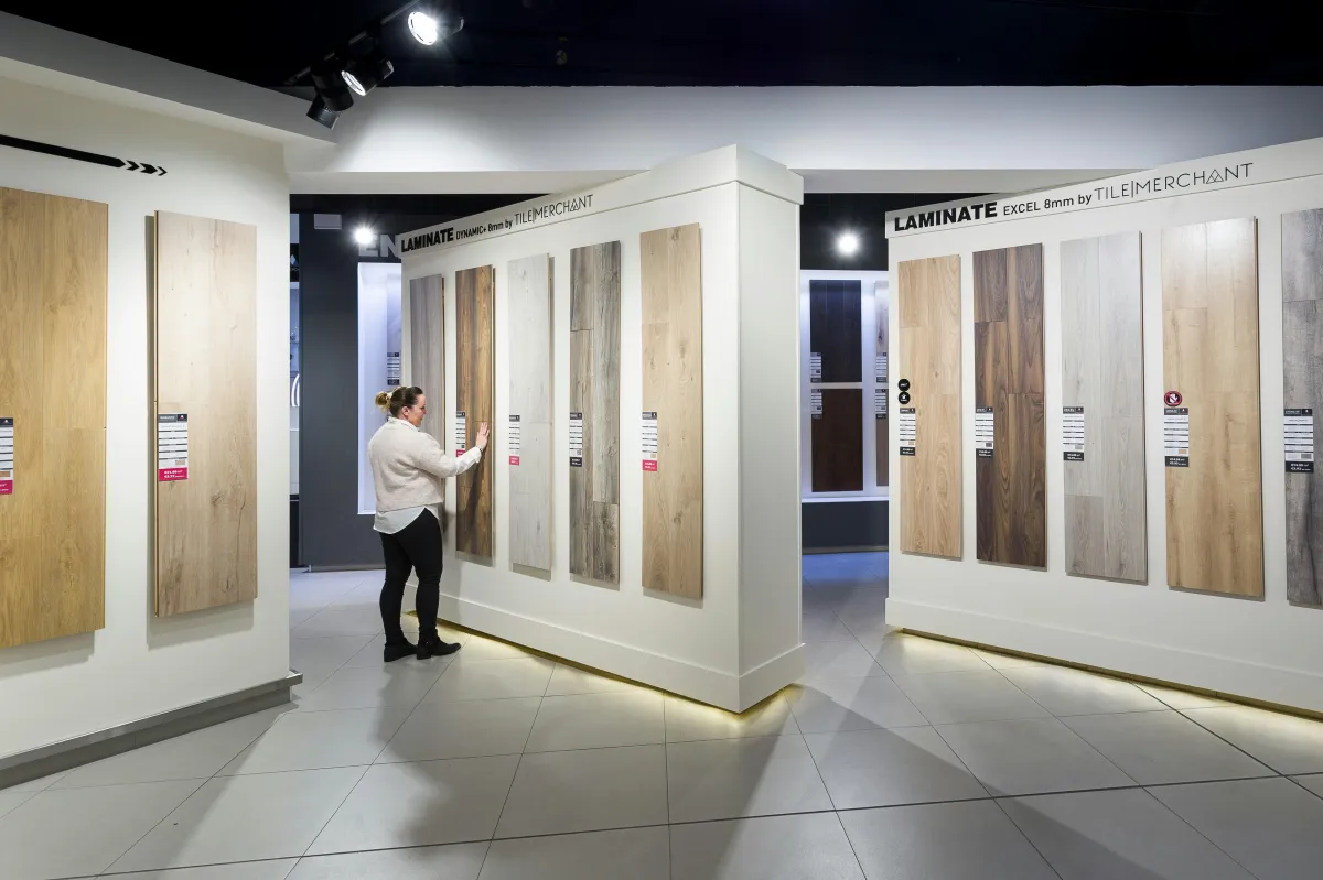 retail showroom epoxy floor