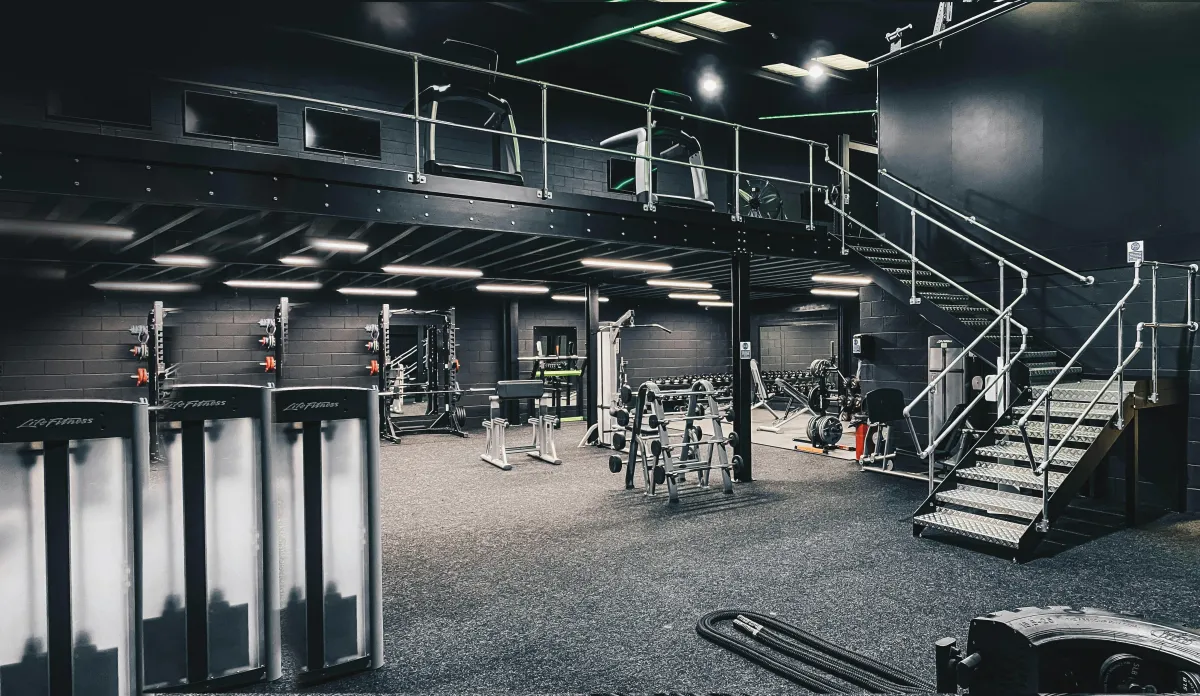 dark gym fitness studio