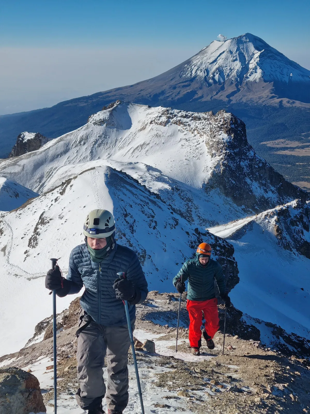 Yacana guide overlooking volcanic terrain
