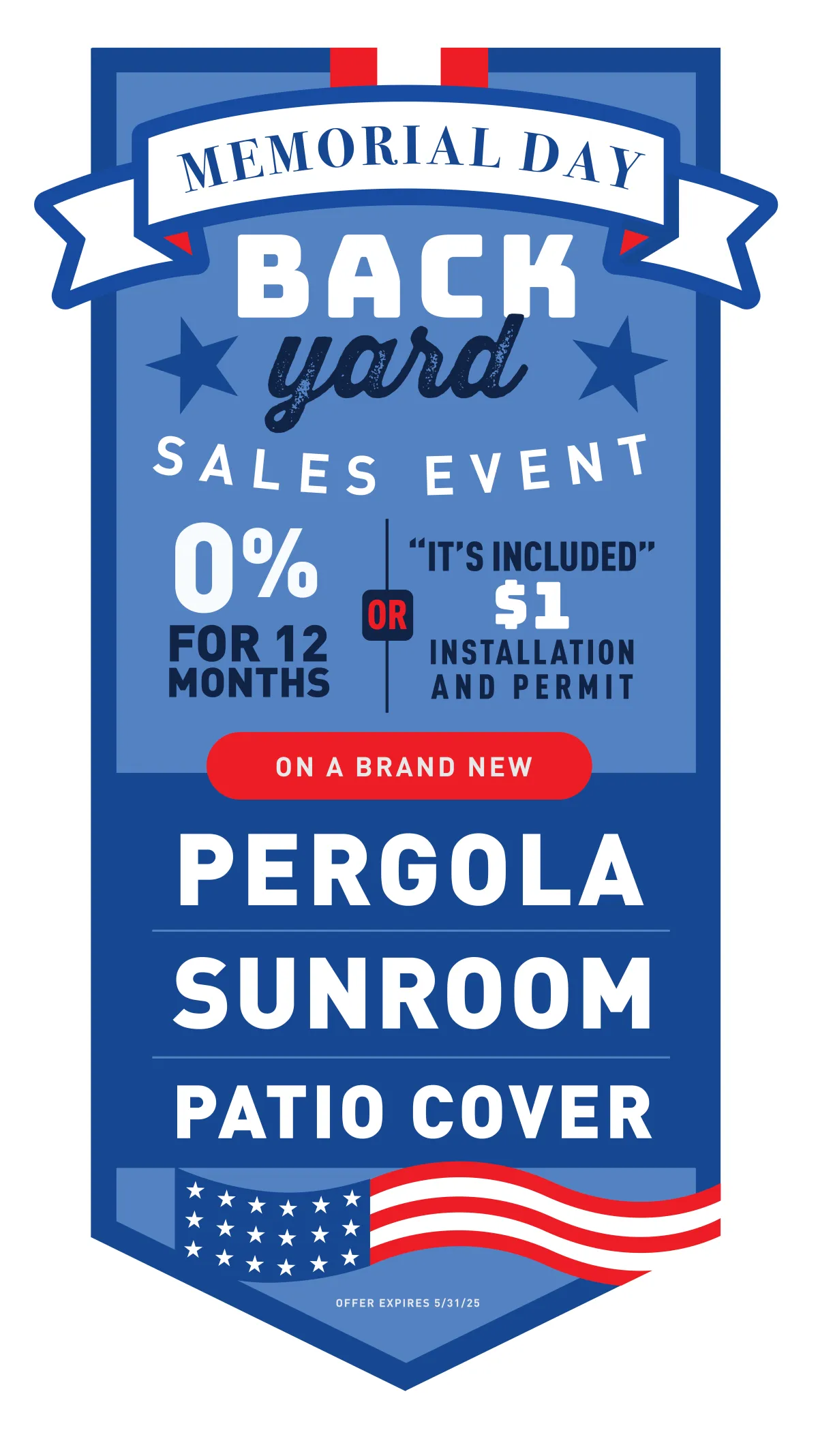 Made in USA Octoberfest Oasis Sales Event 10% off plus 25% off installation or 0% interest and no payments for 12 months* on a brand new Sunroom. Offer expires10/31/24 +*See Full Details