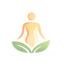 A person in a lotus position with a leaf on their head, symbolizing a personalized approach to weight loss and wellness.