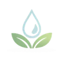 Logo of a water drop representing detox and functional support for digestion and whole-body wellness.