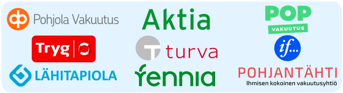 hinaus vakuutusyhtiöt: pohjola vakuutus, aktia vakuutus, pop vakuutus, tryg vakuutus, turva vakuutus, if vakuutus, lähitapiola vakuutus, fennia vakuutus, pohjantähti vakuutus