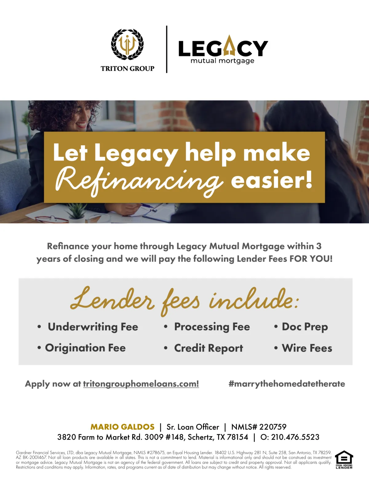 Let Legacy Help Make Refinancing Easier!