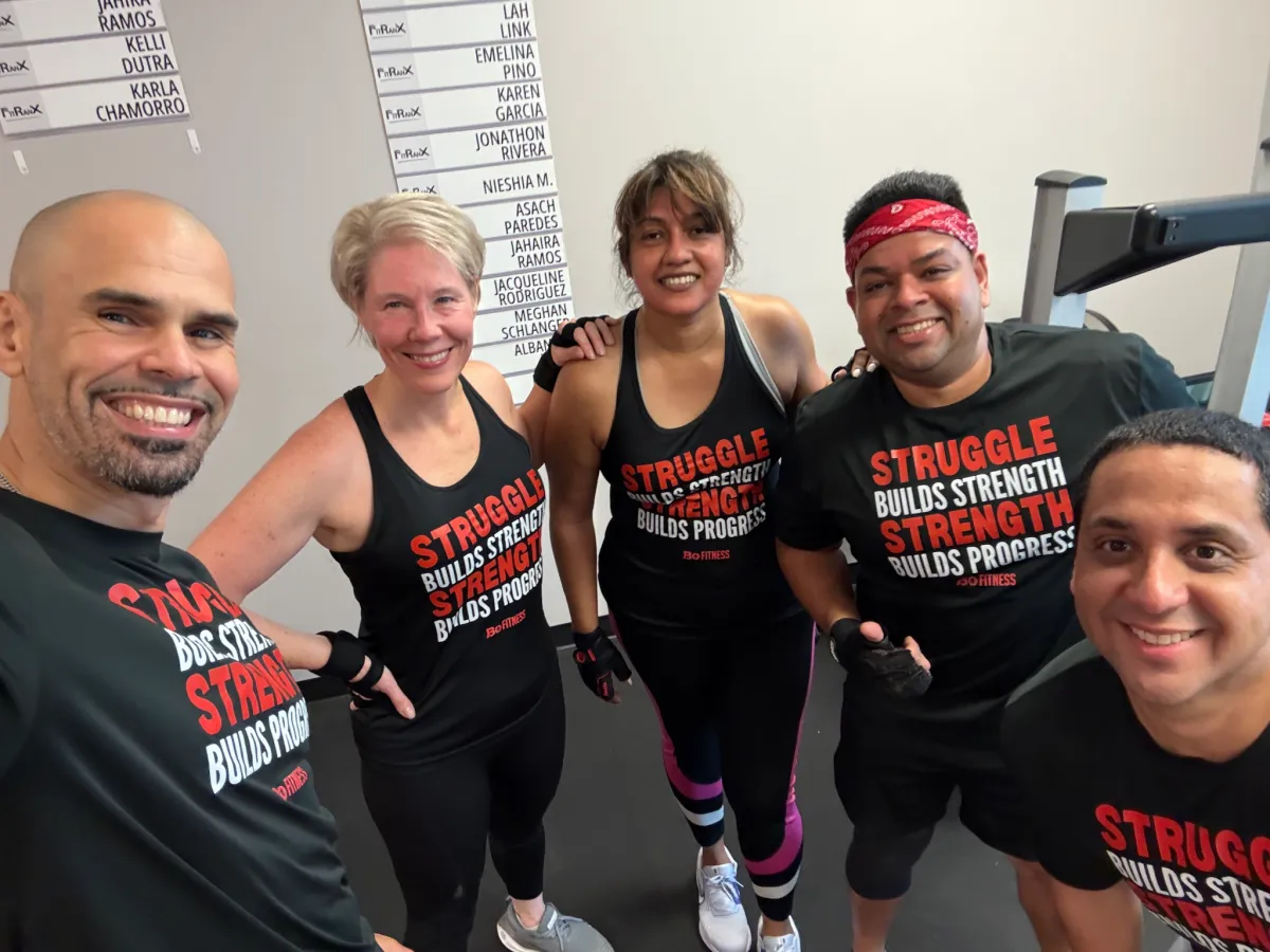 Small group personal training session at JBoFitness