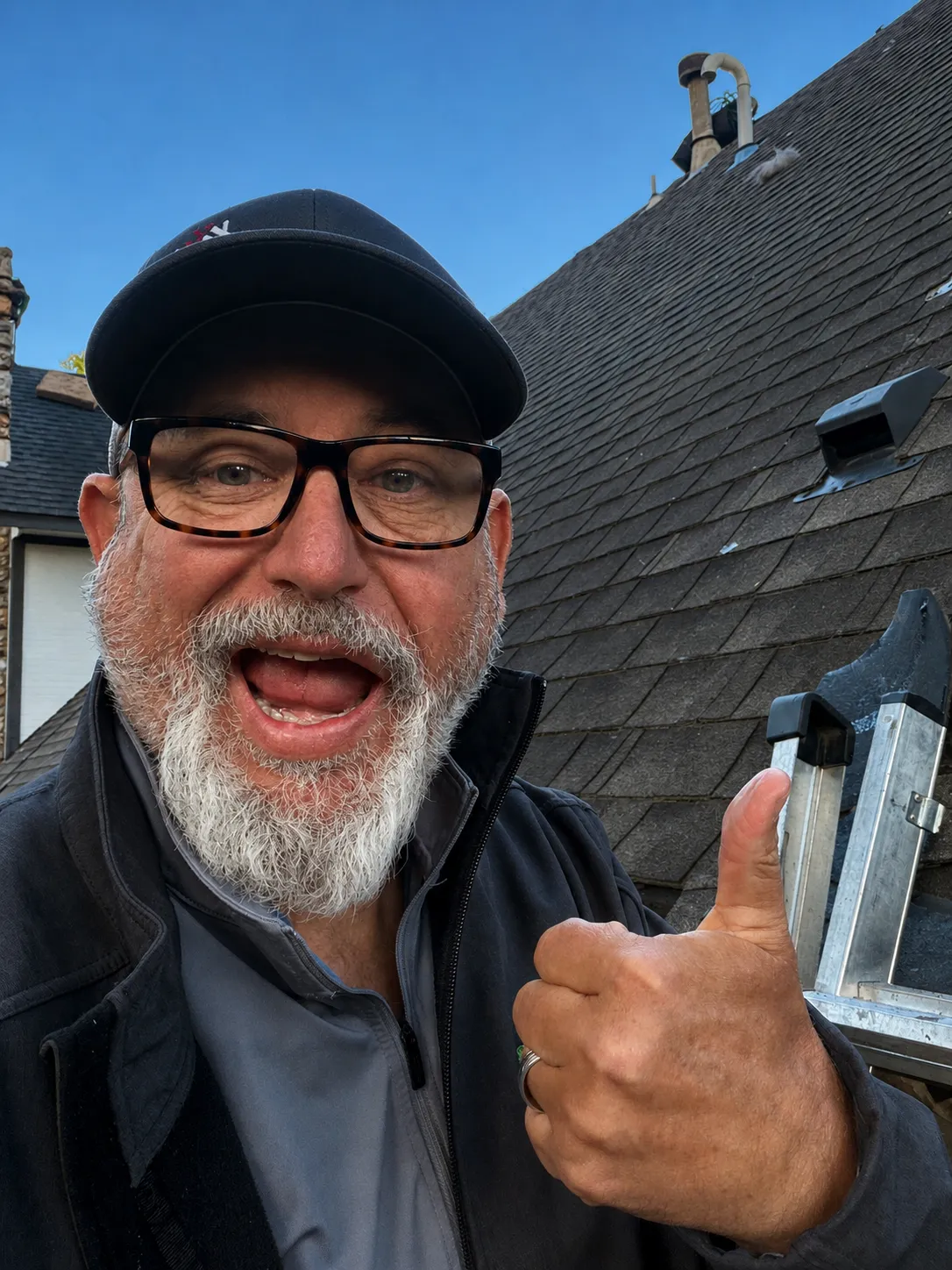 Local owner of Nations Best Roofing standing proudly in Tulsa