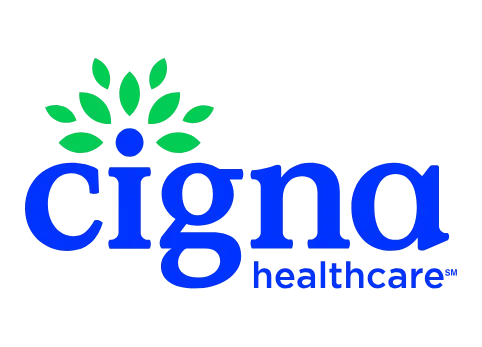 Logo of Cigna Healthcare, an insurance provider that covers medical eye exams and optical eye care conducted by Texas State Optical in Briargrove, Houston