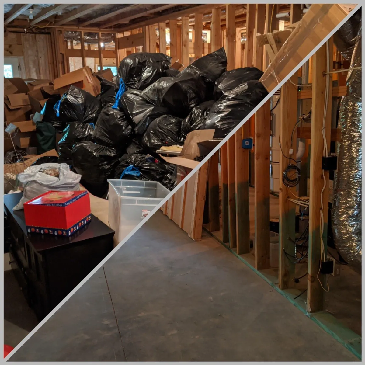 "Yard waste removal in Powder Springs, GA with 12-yard dumpster for tree branches and leaves."