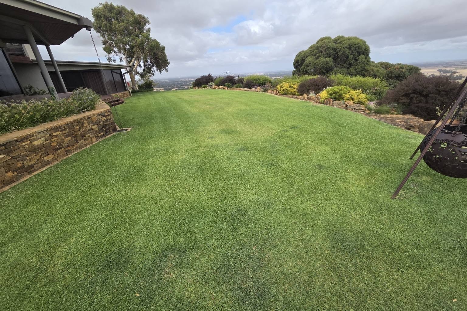 Lawn mowing Byford residential property clean finish