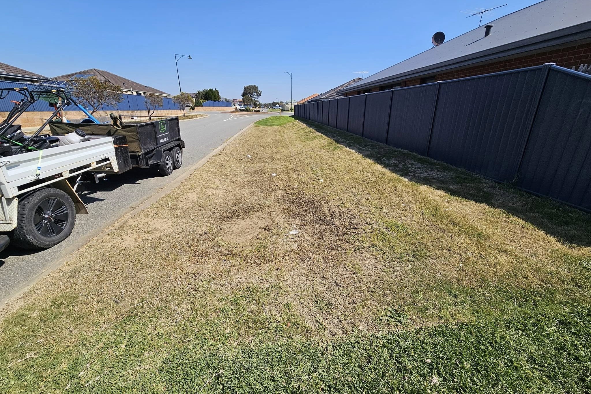 Large property mowing Byford fence line trimming