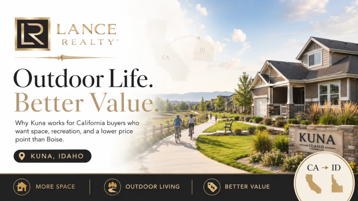 Why Kuna Works for California Buyers Who Want the Outdoor Life Without the Boise Price Tag
