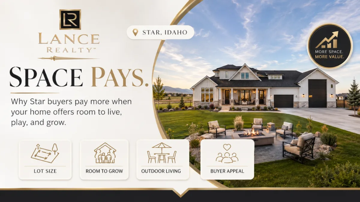 Why Star, Idaho Buyers Pay More for Space (And When Sellers Should Emphasize It)