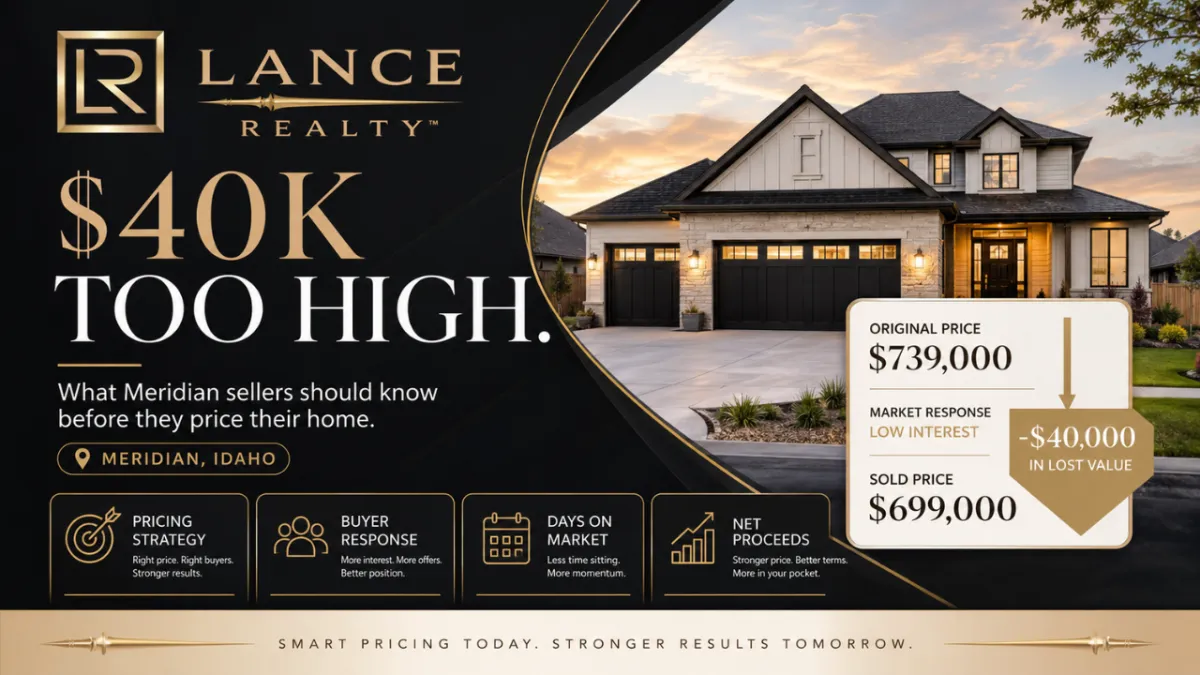 The Pricing Mistake That Cost a Meridian Seller $40,000 (And How You Can Avoid It)