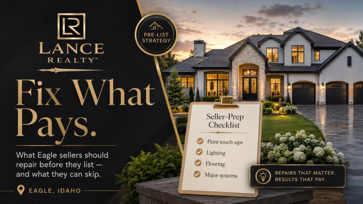 What Repairs Are Actually Worth Doing Before You List Your Eagle Home