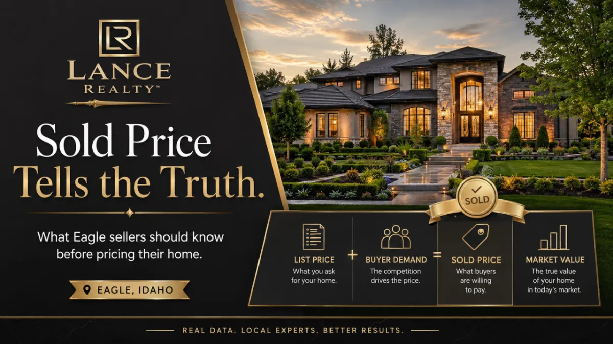 What the Sold Price Really Tells You About Pricing Your Eagle Home