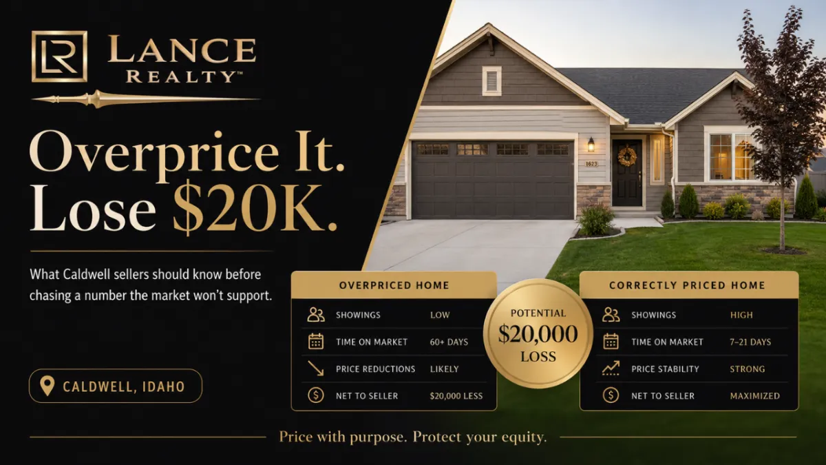 The $20,000 Lesson: Why Overpricing Your Caldwell Home Costs More Than You Think