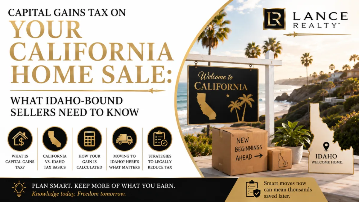 Capital Gains Tax on Your California Home Sale: What Idaho-Bound Sellers Need to Know