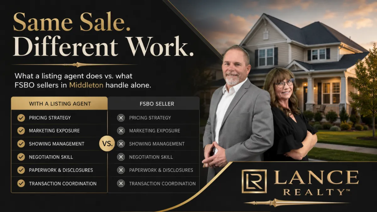 What a Listing Agent Does vs. What FSBO Sellers in Middleton Handle Alone