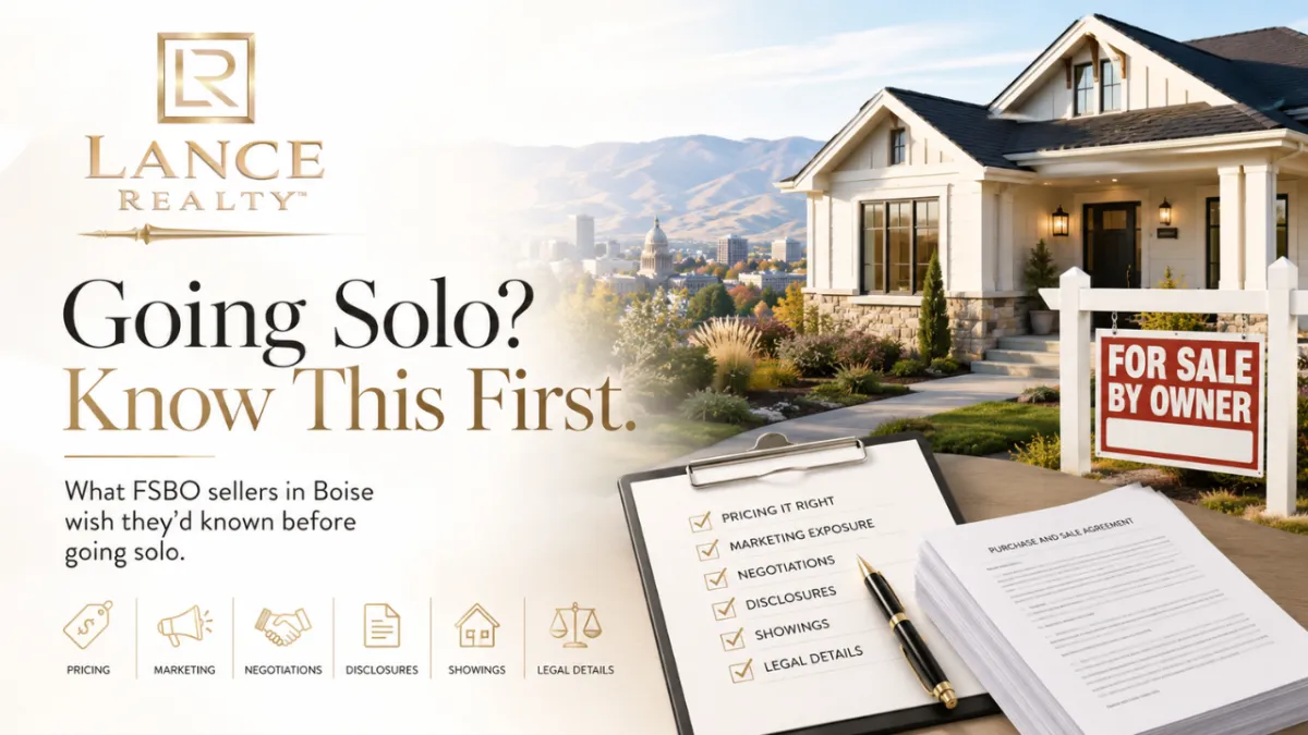 What FSBO Sellers in Boise Wish They'd Known Before Going Solo