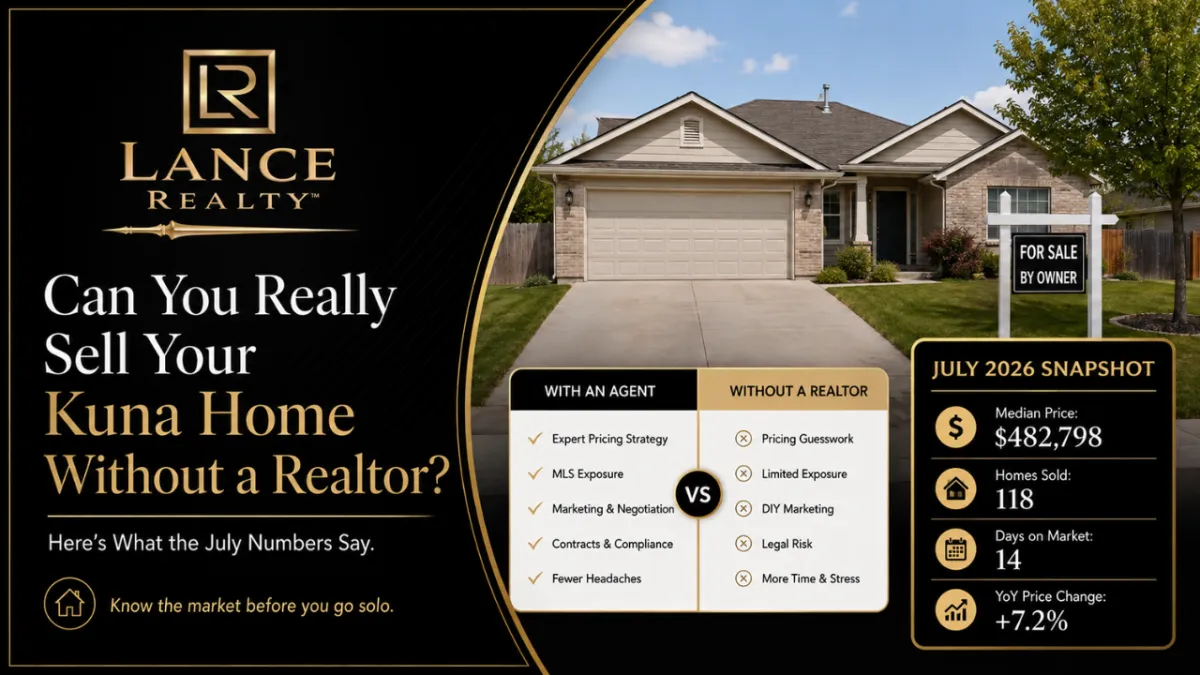 Can You Really Sell Your Kuna Home Without a Realtor? Here's What the July Numbers Say