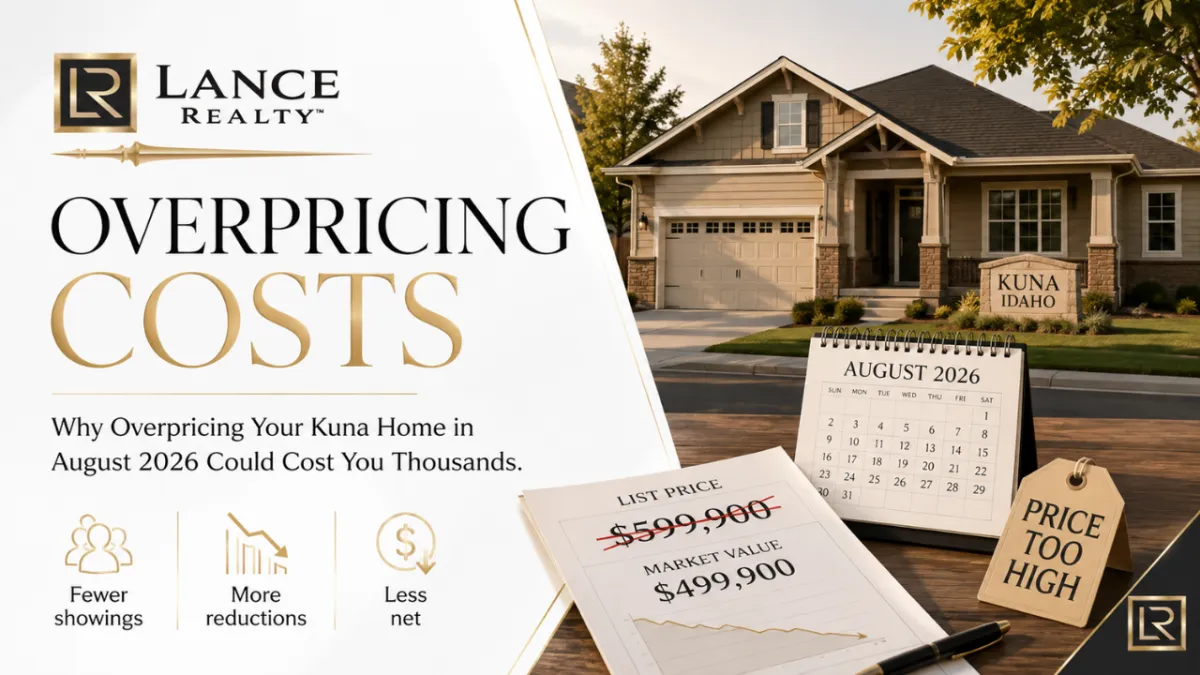 Why Overpricing Your Kuna Home in August 2026 Could Cost You Thousands