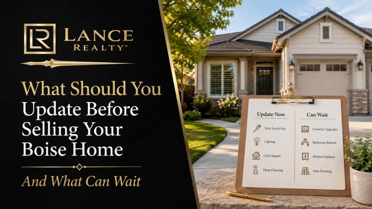 What Should You Update Before Selling Your Boise Home and What Can Wait