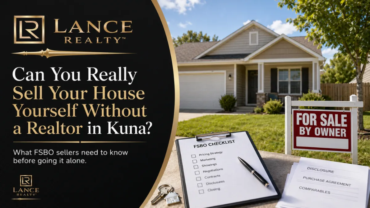 Can You Really Sell Your House Yourself Without a Realtor in Kuna?