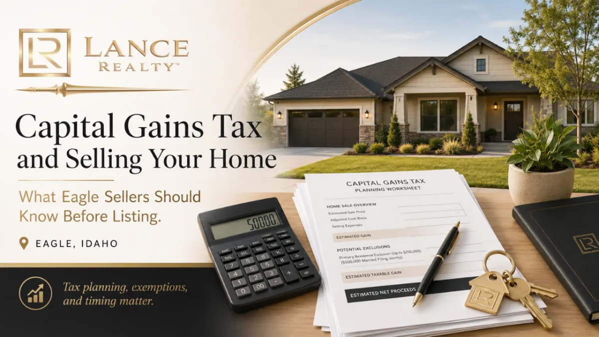 Capital Gains Tax and Selling Your Home: What Eagle Sellers Should Know Before Listing