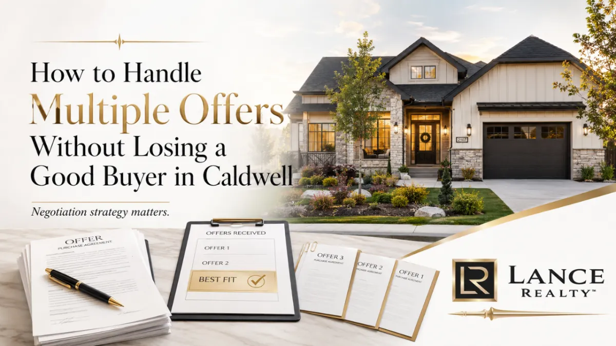 How to Handle Multiple Offers Without Losing a Good Buyer in Caldwell