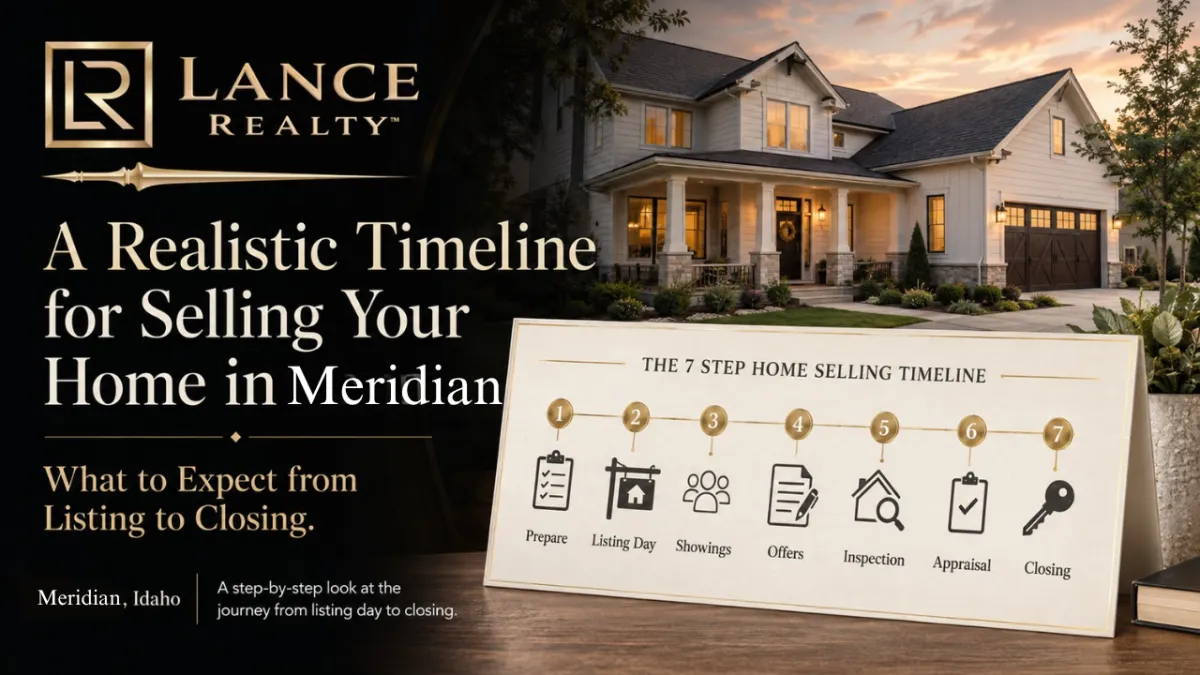 A Realistic Timeline for Selling Your Home in Meridian: What to Actually Expect from Listing to Closing