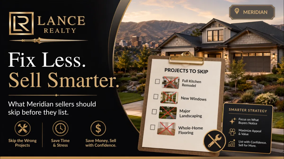 What NOT to Fix Before Selling Your Meridian Home