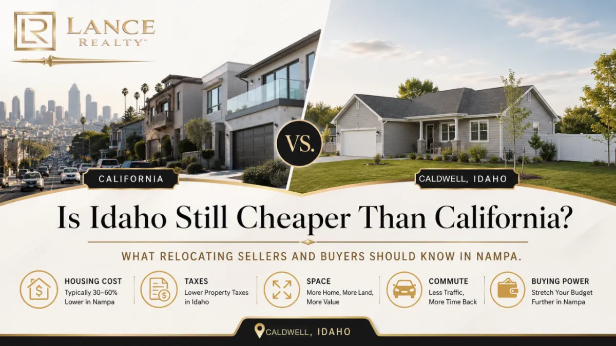 Is Idaho Still Cheaper Than California? What Caldwell Sellers and Relocating Buyers Should Know