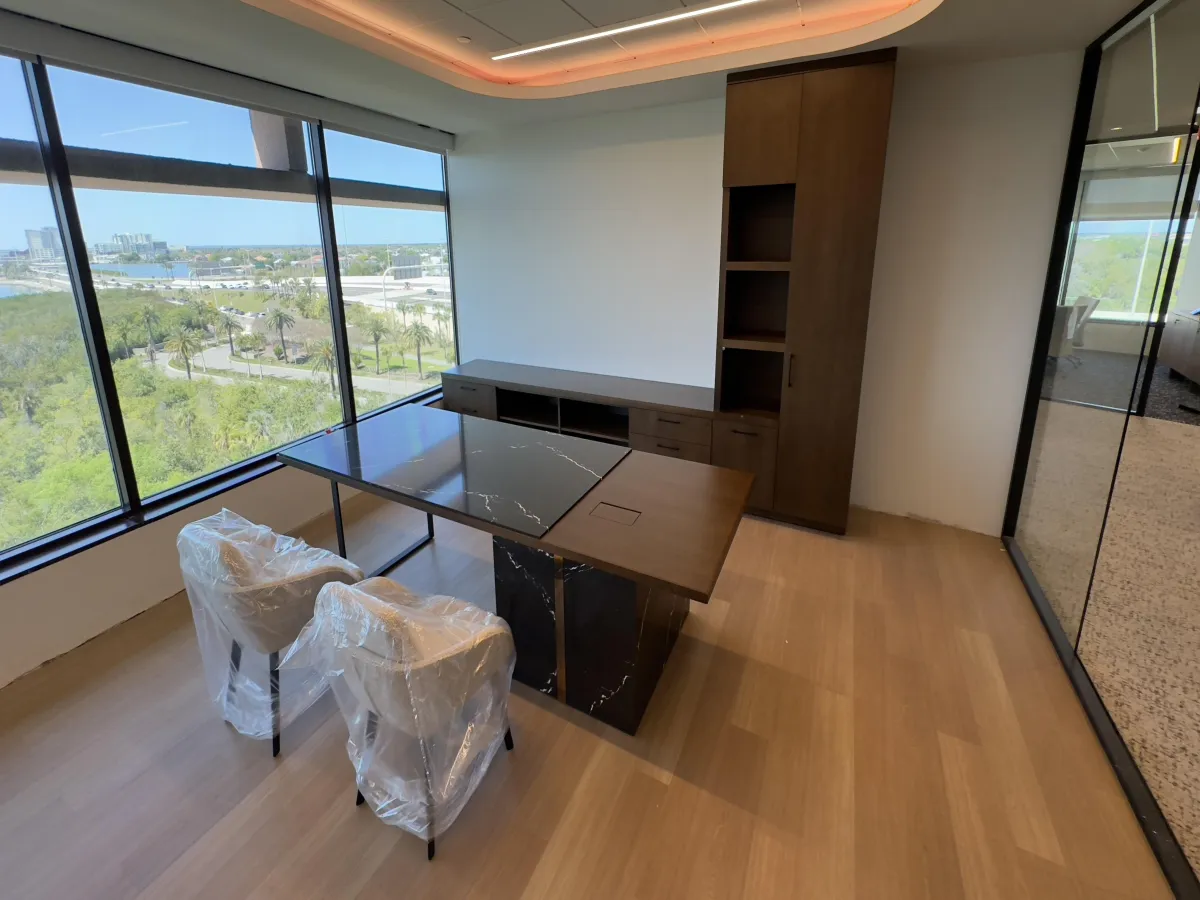 Corporate office commercial furniture installation