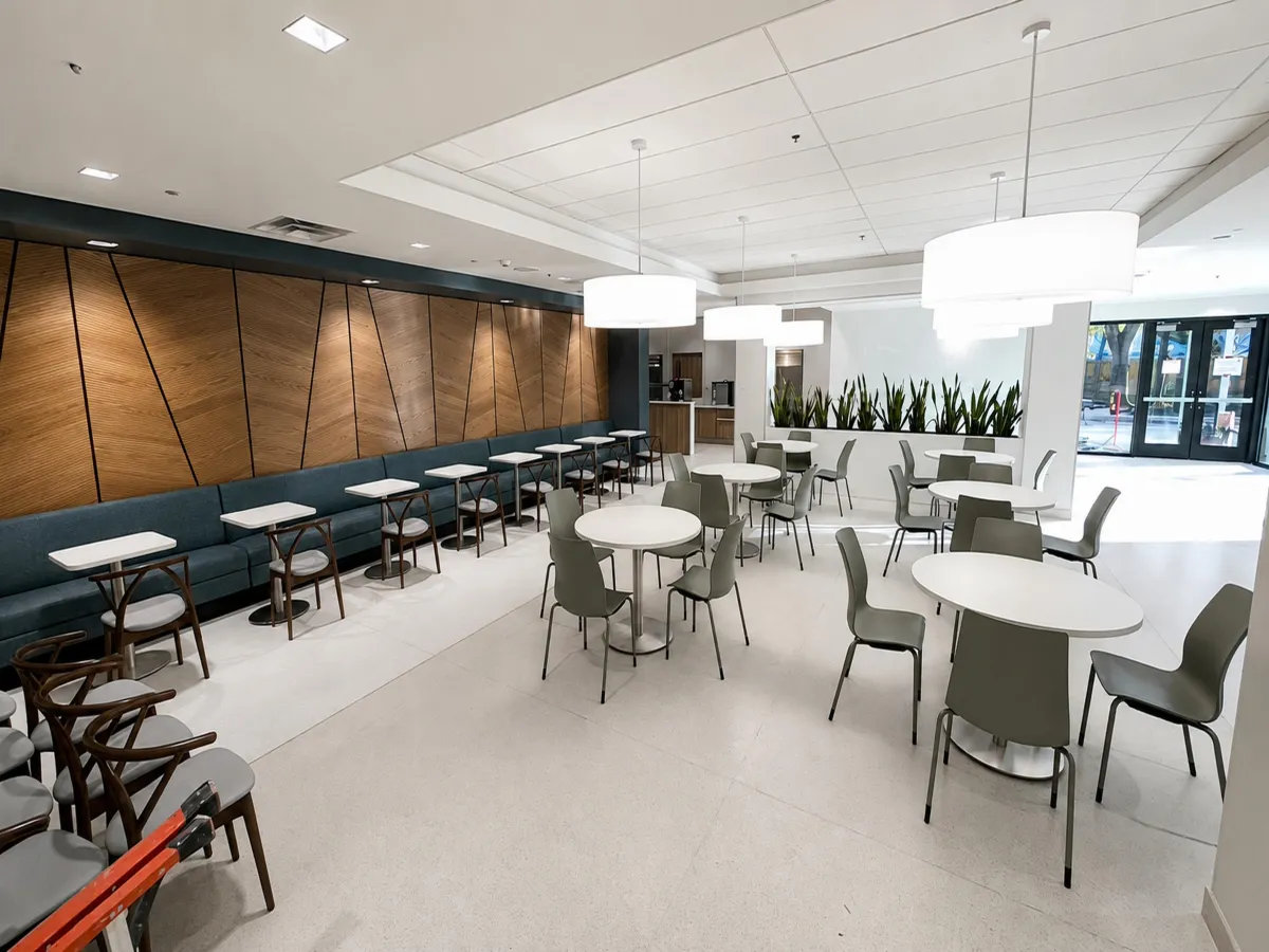 Healthcare facility furniture installation