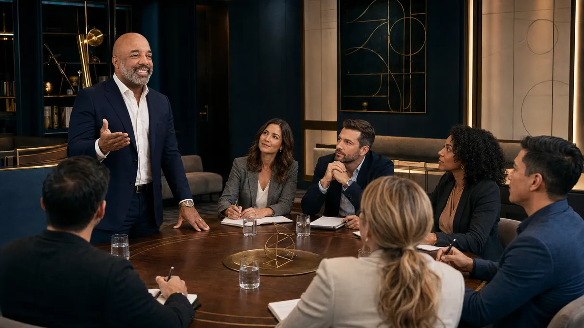 Brett leading a roundtable discussion