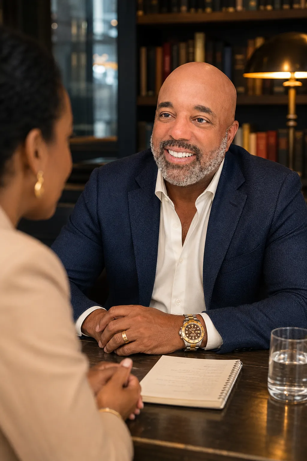 An attentive one-to-one conversation