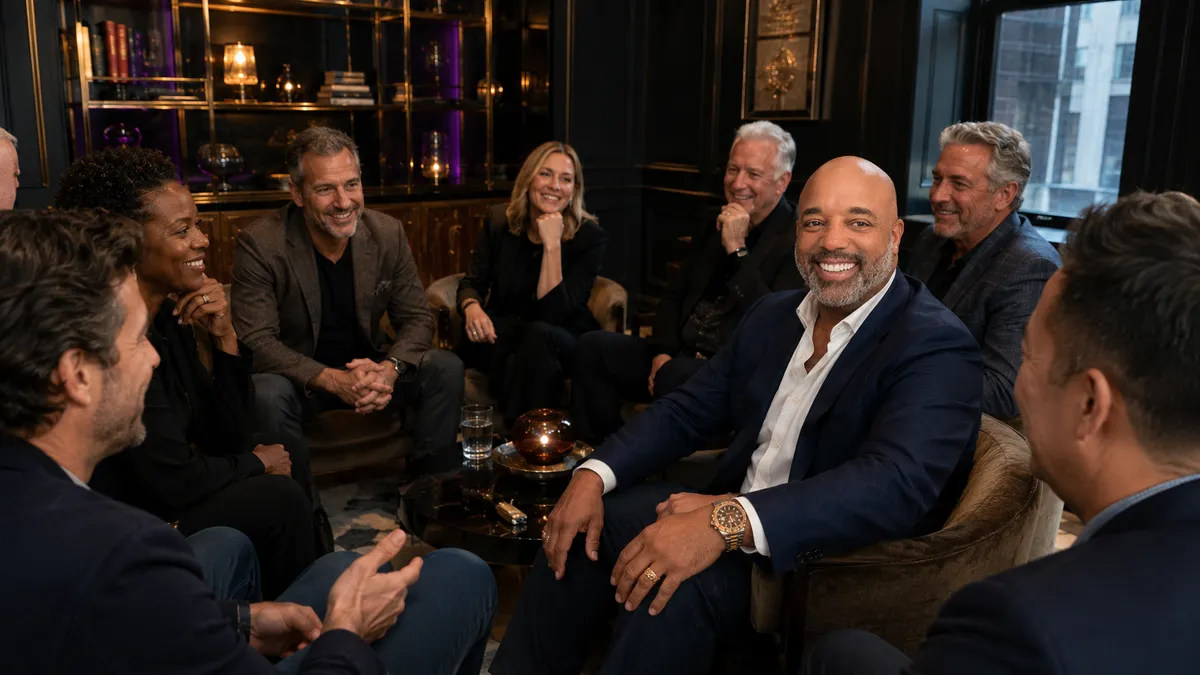 A warm founders circle conversation