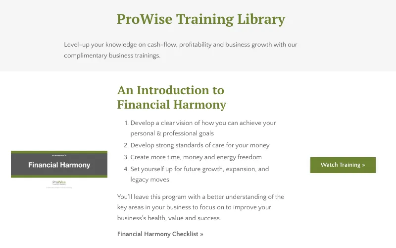 Prowise Training Library