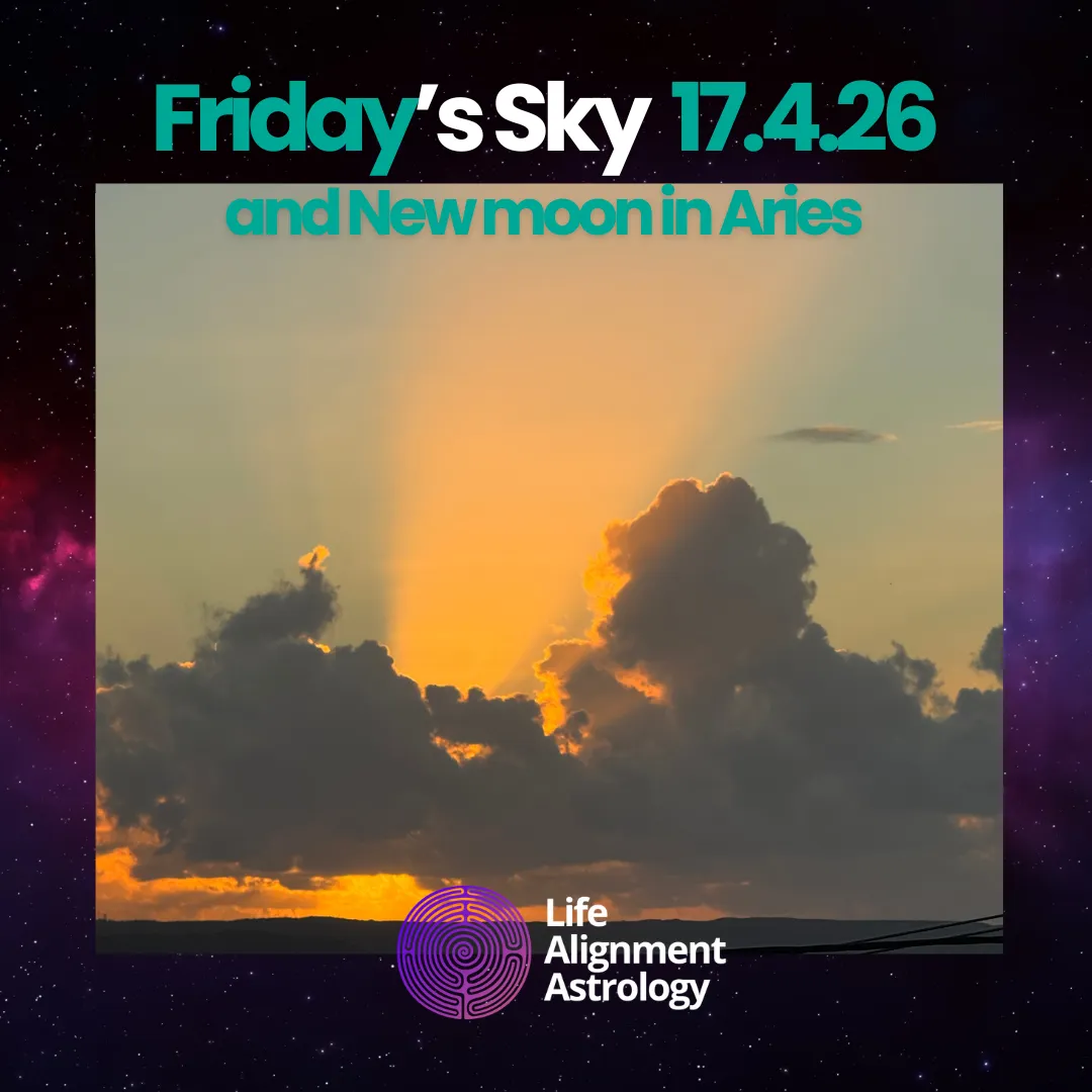 Friday's Sky – April 17, 2026 | New Moon in Aries & Healing ✨