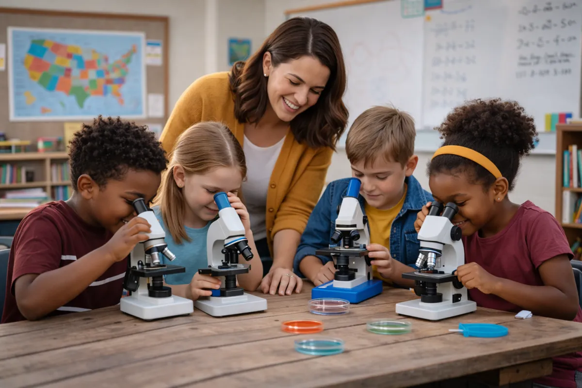 Students working on a project