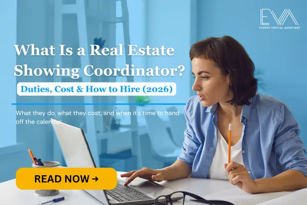 virtual real estate coordinator on a desk