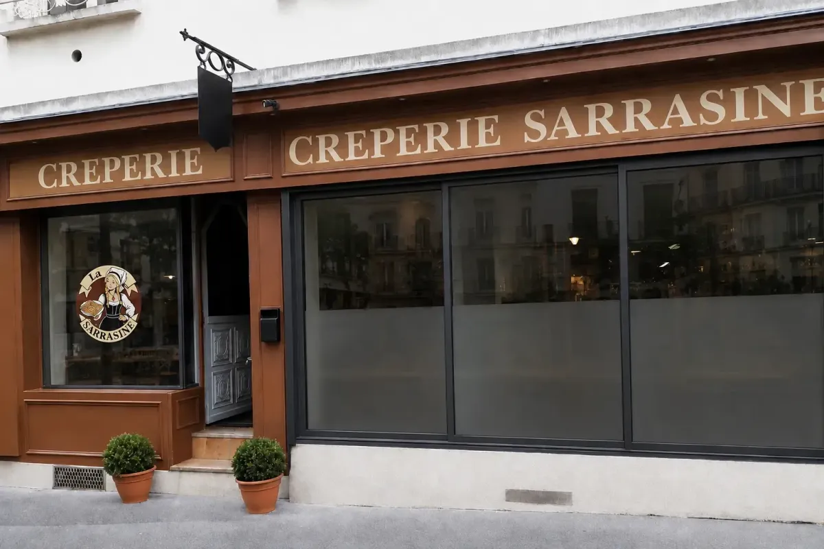Exterior of restaurant La Sarrasine