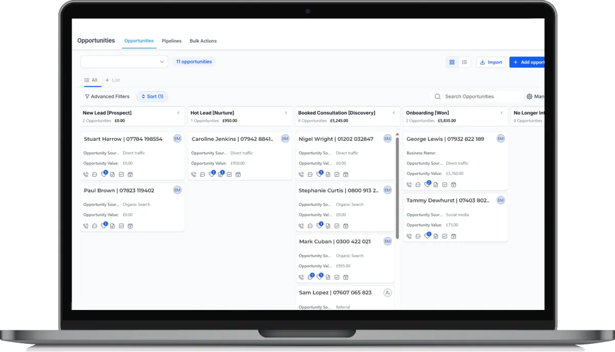 OmniCRM sales affordable pipeline management tool UK