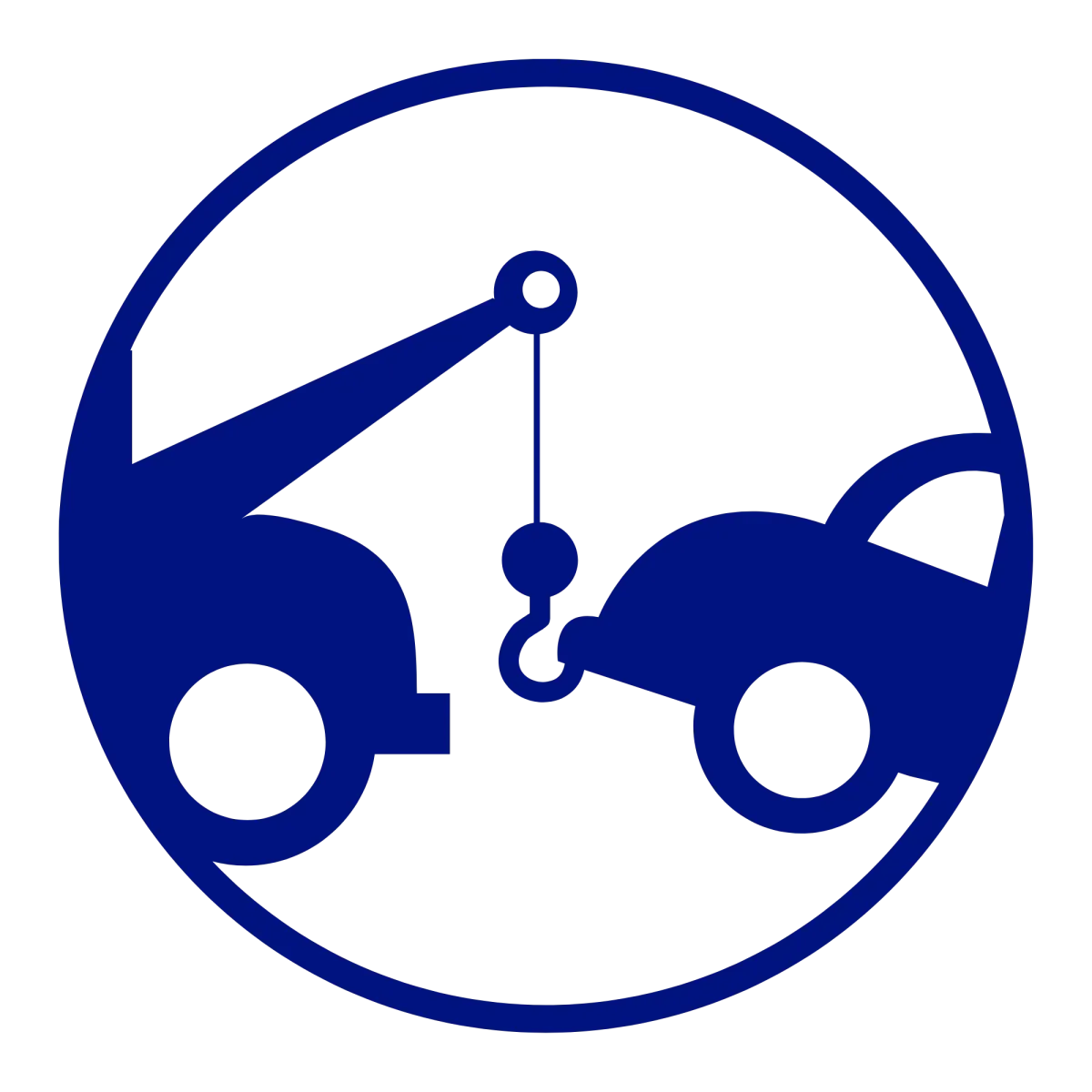 Icon of a tow truck, representing towing and roadside assistance as part of car insurance coverage.